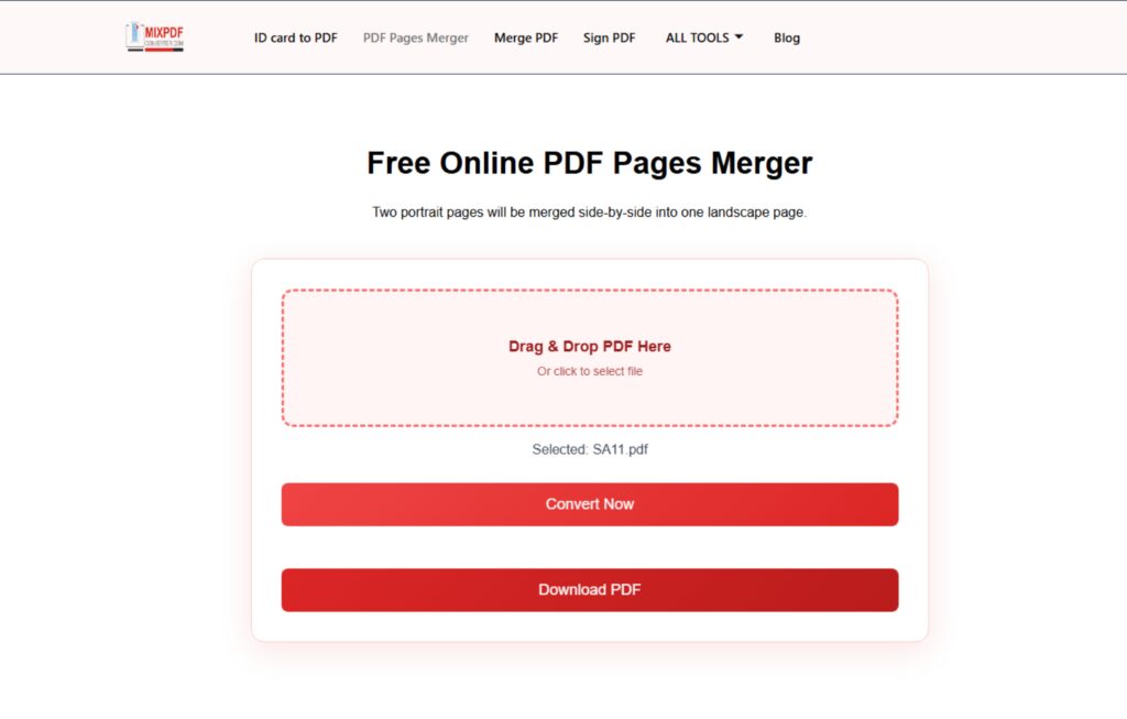 pdf page merge