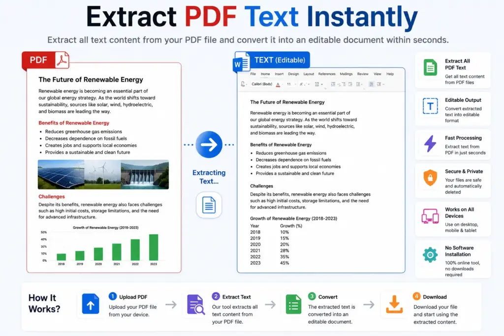 PDF text extraction